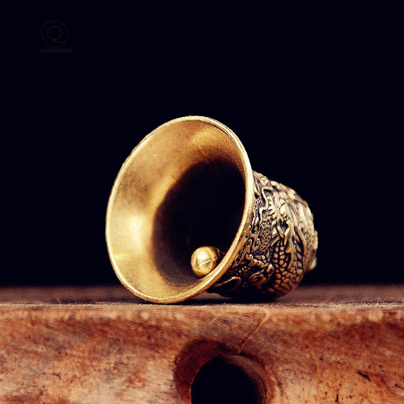 Vintage Brass Bell Carved Drag - đánh giá và giá Vintage Collectible Bells