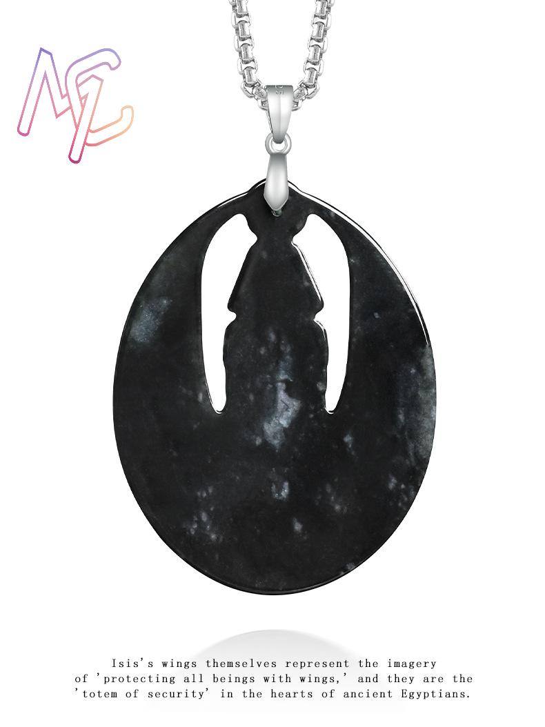 Myanmar Jadeite Isis Pendant N - đánh giá và giá Vintage Necklace