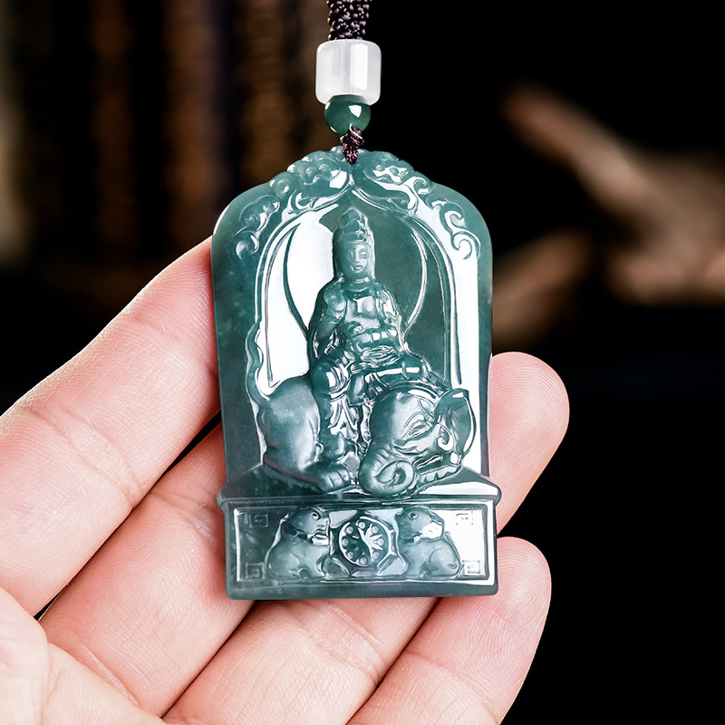 Natural Burmese Jadeite Guanyi - đánh giá và giá Vintage Necklace