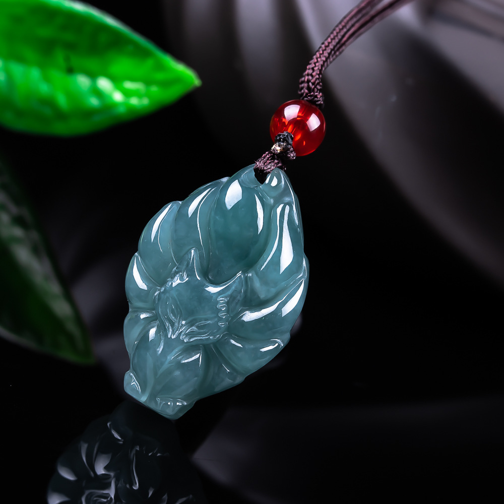 Natural Burmese Jadeite Fox Pe - đánh giá và giá Vintage Necklace