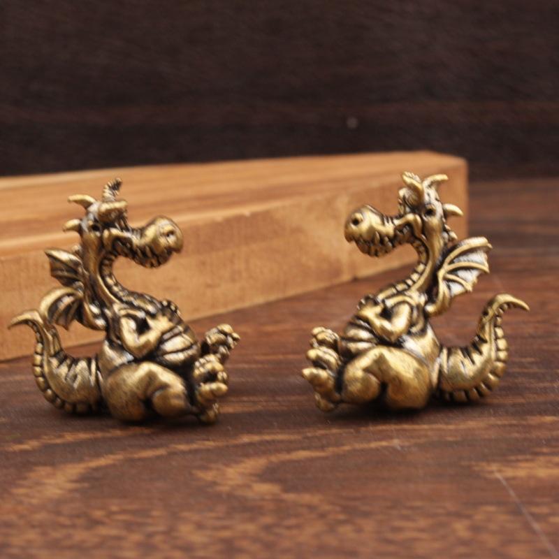 Cute Brass Dragon Figurines Vi - đánh giá và giá Vintage Cartoon Collectible