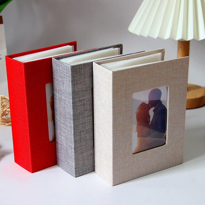 1 linen cover 6-inch photo alb - đánh giá và giá Polaroid Photo Album