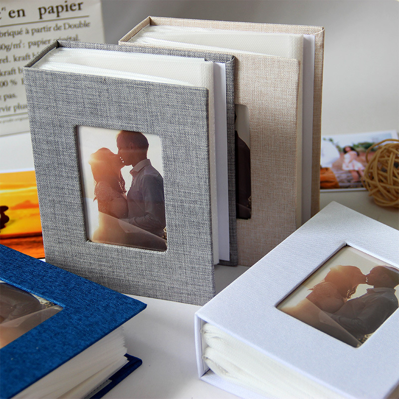 1 linen cover 6-inch photo alb - đánh giá và giá Polaroid Photo Album
