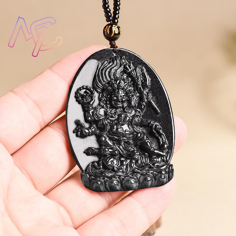 Myanmar Jadeite Guardian Deity - đánh giá và giá Vintage Necklace