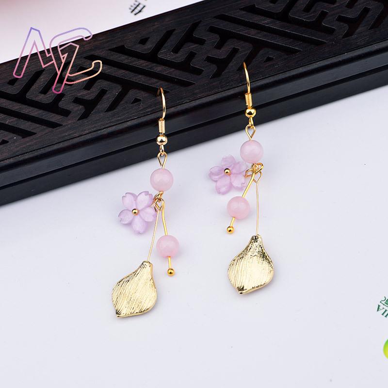 Pink Natural Jade Flower Earri - đánh giá và giá Vintage Collector