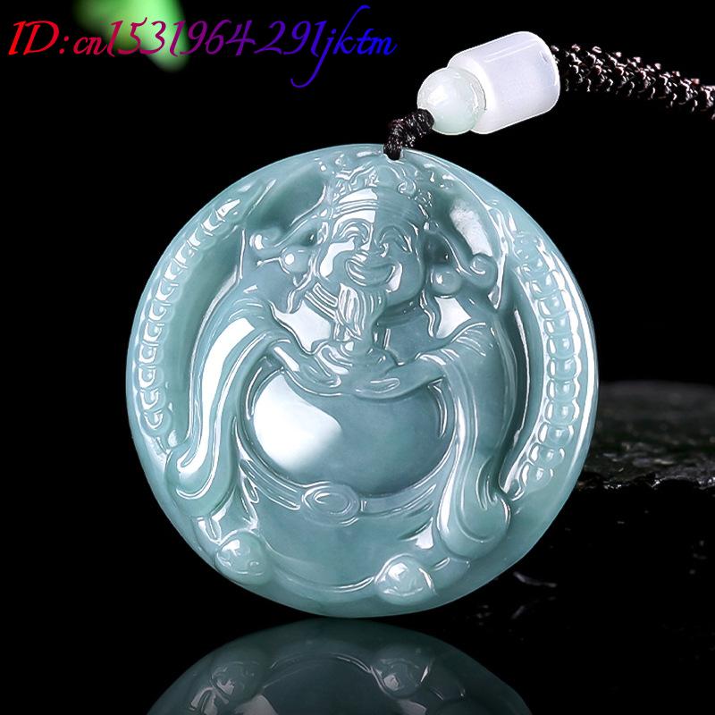 Burmese Jadeite God of Wealth  - đánh giá và giá Vintage Necklace