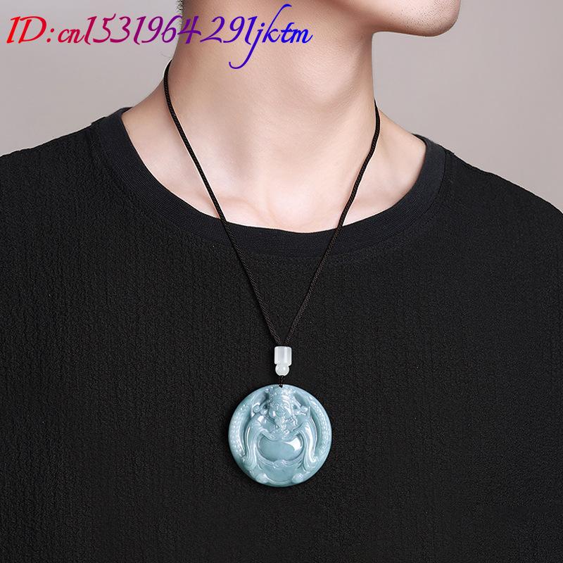 Burmese Jadeite God of Wealth  - đánh giá và giá Vintage Necklace