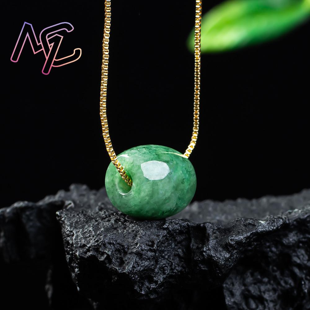 Natural Real Jade Bead Pendant - đánh giá và giá Vintage Necklace