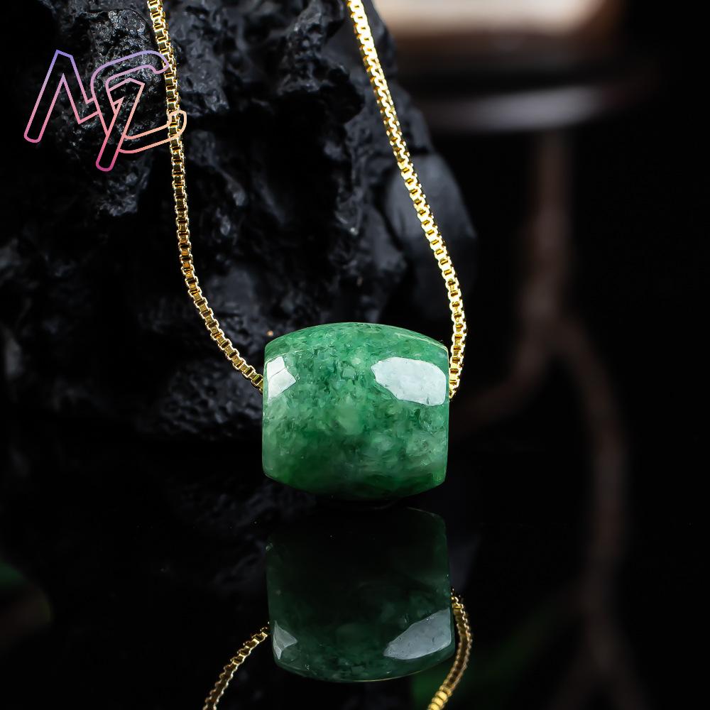 Natural Real Jade Bead Pendant - đánh giá và giá Vintage Necklace