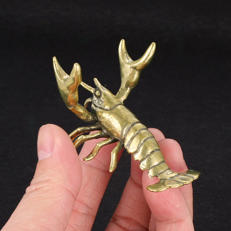 【F】Solid Brass Crayfish Orname - đánh giá và giá Vintage Collectible Furniture