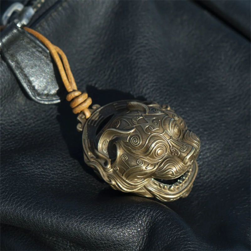 Solid Brass Tiger Head Bell Sm - đánh giá và giá Vintage Collectible Bells