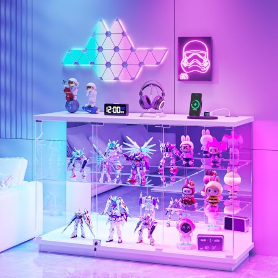 RGB Glass Display Cabinet with - đánh giá và giá Collectible & Vintage Dolls For Halloween
