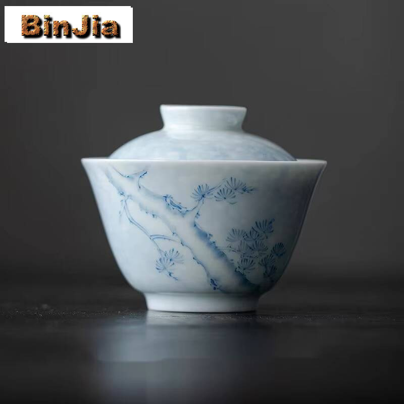 100ml Handpainted Pine Cover B - đánh giá và giá Vintage And Collectible Items