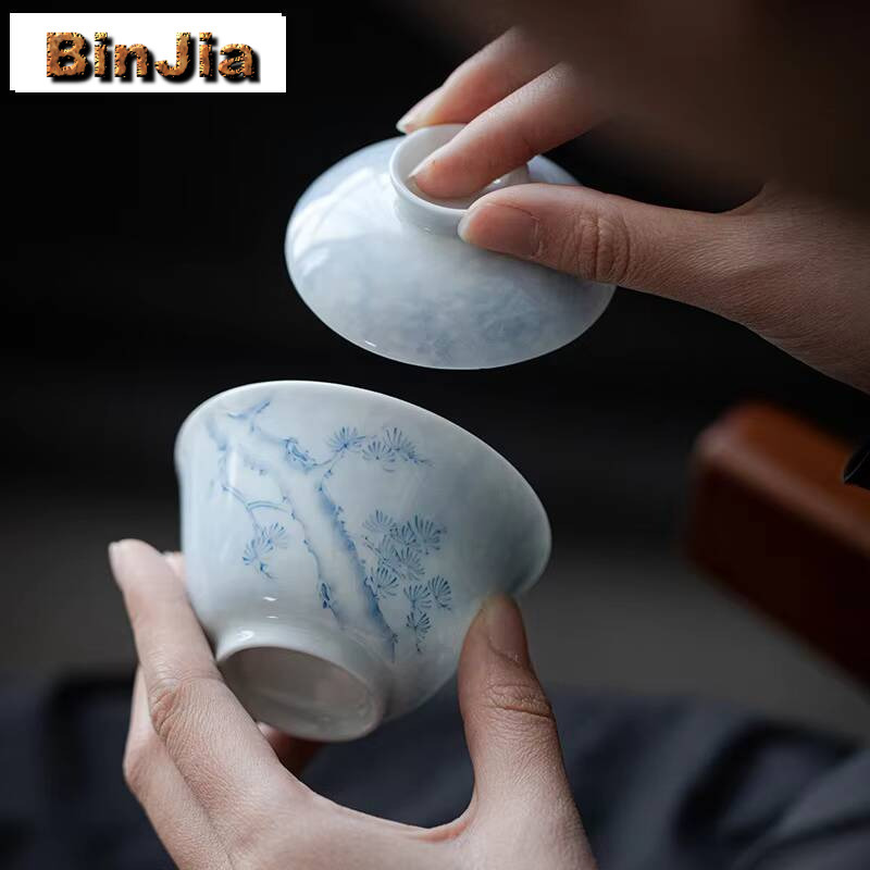 100ml Handpainted Pine Cover B - đánh giá và giá Vintage And Collectible Items